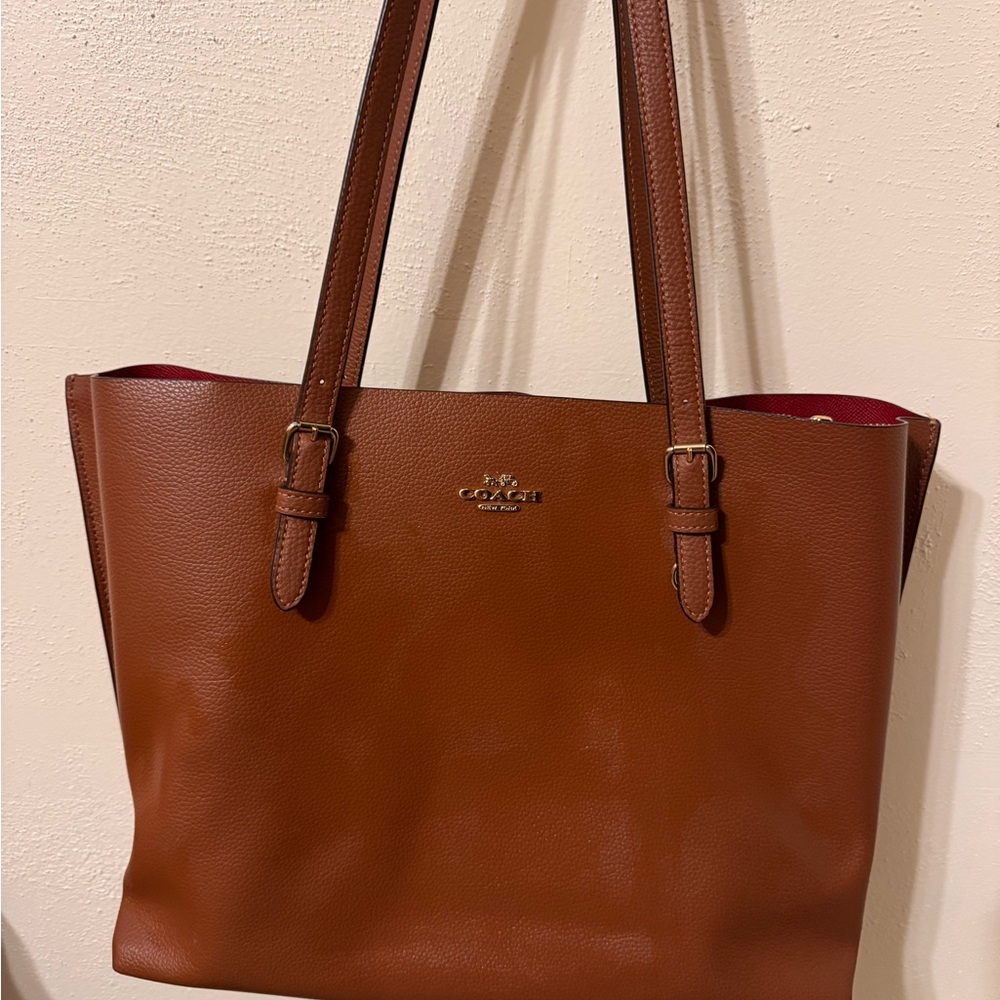 Coach Tan Leather Tote Bag